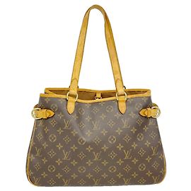 Louis Vuitton Monogram Batignolles Horizontal Tote Bag Brown