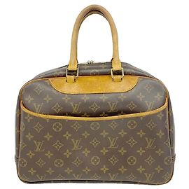 Bolso Louis Vuitton Monogram Deauville Castaño