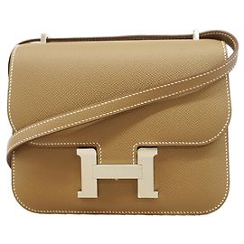 Hermès Bolso de hombro Hermes Constance Mini Gris pardo