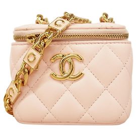 Bolso de hombro con cadena Chanel Matelassé Rosa