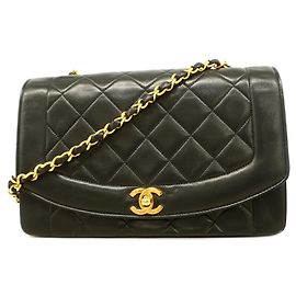 Sac à épaule Chanel Diana Chain Noir