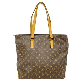 Saco Cabas Mezzo Monogram Louis Vuitton Marrom