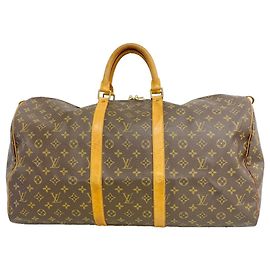 Louis Vuitton Boston Monogram Keepall 55 Marrone