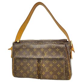 Sac à épaule Louis Vuitton Monogram Vivacite GM Marron