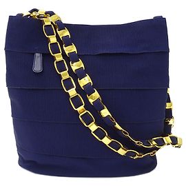 Bolsa de Ombro Salvatore Ferragamo Roxo Azul marinho