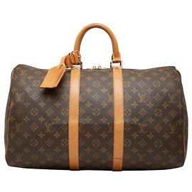 Bolsa Boston Louis Vuitton Monogram Keepall 45 Marrom