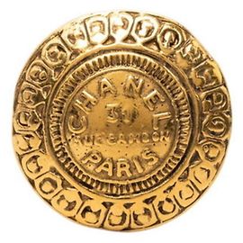 Spilla rotonda vintage Chanel 31 RUE CAMBON Cambon D'oro