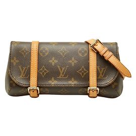Louis Vuitton Monogram Pochette Marelle Body Bag Brown