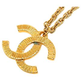 Chanel Vintage Coco Mark Halskette Golden