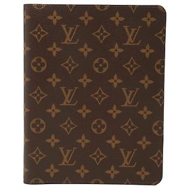 Funda de agenda Agenda Bureau Monogram Louis Vuitton Castaño