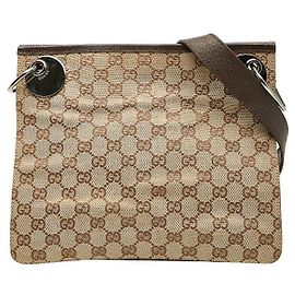 Borsa a tracolla Gucci GG Canvas Marrone Beige