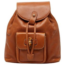 Sac à dos Gucci Bamboo Marron