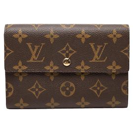 Louis Vuitton Portefeuille Tresor Wallet Castaño