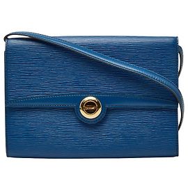 Borsa a tracolla Louis Vuitton Epi Blu