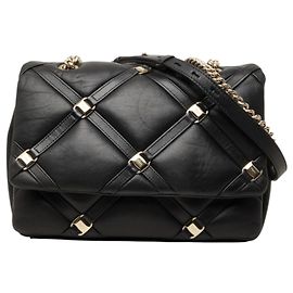 Bolsa de Ombro com Corrente Salvatore Ferragamo Vara Preto