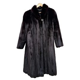 Autre Marque Manteau en fourrure de vison noir Noir Bronze