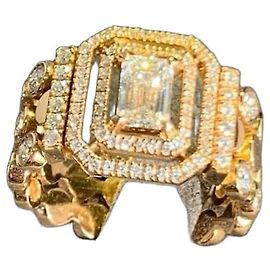 Messika Diamantring Smaragd-Schliff Golden