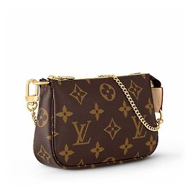Louis Vuitton Mini Pochette Accessoires Monogram Marrone Monogramma