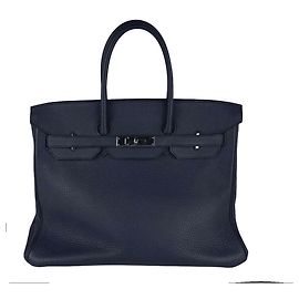 Hermès Sac à main Hermes Birkin 35 Bleu