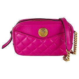 Borsa a tracolla in pelle Versace in rosa Rosa