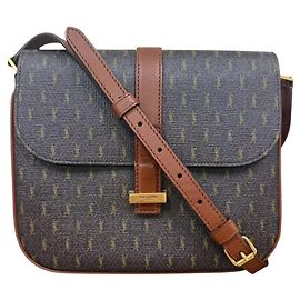 Autre Marque Saint Laurent Brown Shoulder Bag Brown