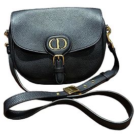 Autre Marque Bolso Dior Bobby de piel de becerro granulada negra Negro