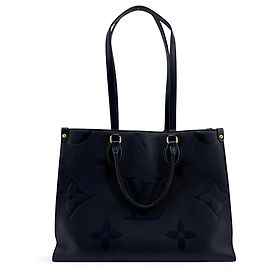 Louis Vuitton OnTheGo Monogram Empreinte Giant MM Blu navy