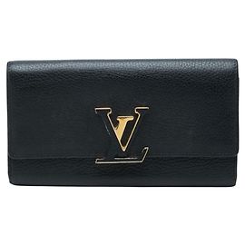 Louis Vuitton Portefeuille Capucines Long Wallet Negro