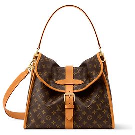 Louis Vuitton Borsa Jet Lag MM Monogram Marrone Monogramma