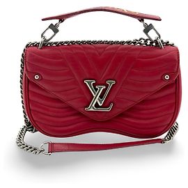 Louis Vuitton New Wave Chain Quilted Leather MM Rouge