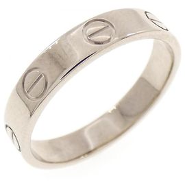 Cartier Mini Love Ring in 18K White Gold Golden