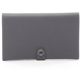 Hermès Hermes R.M.S Tutan Man Bi-fold Long Wallet Brown