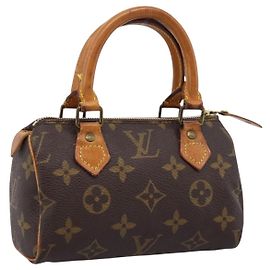 LOUIS VUITTON Monogram Mini Speedy Hand Bag M41534 LV Auth 199383 Monogram