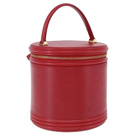 LOUIS VUITTON Epi Cannes Handtasche Rot M48037 LV Auth 203110V Rot