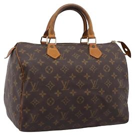 LOUIS VUITTON Monogram Speedy 30 Hand Bag M41526 LV Auth 204119 Monograma