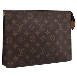 LOUIS VUITTON Monogram Poche Toilette 26 Pouch M47542 LV Auth 201448 Monogramma
