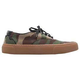 Autre Marque Baskets basses Saint Laurent Camo Marron & Multicolore Taille 38 Marron