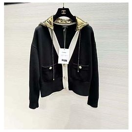 Pull Chanel en coton avec sequins Taille 38 Multicolore