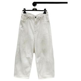 Pantalon Balenciaga en denim blanc Multicolore