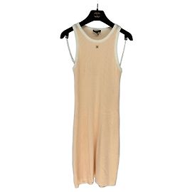 Chanel Baumwollkleid mit Double C Logo Mehrfarben