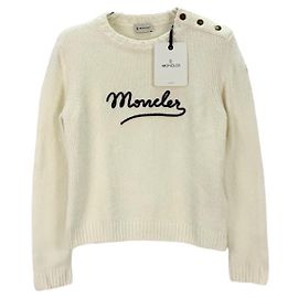 Malha Moncler de lã branca Multicor
