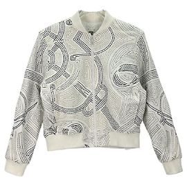 Chaqueta Hermès de algodón blanca Multicolor