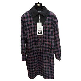 Vestido Chanel de Tweed Multicolor Talla 36 Multicolor