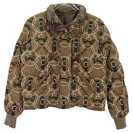 Chaqueta Hermès Marrón de Poliamida Multicolor