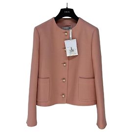 Casaco Dior de lã com ornamentos de pérolas Multicor