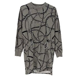 Malha Hermès de algodão cinza Multicor