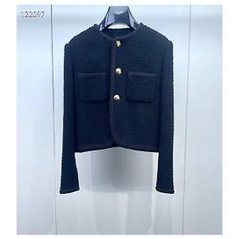 Céline Tweed Jacket with Gold Buttons Size 40 Multiple colors