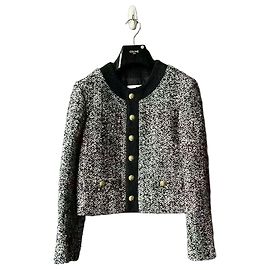 Casaco de tweed Céline Multicor