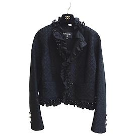 Giacca Chanel Metiers d'Art in seta serie Castle Multicolore