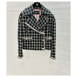 Chanel Tweed Check Pattern Jacket Multiple colors